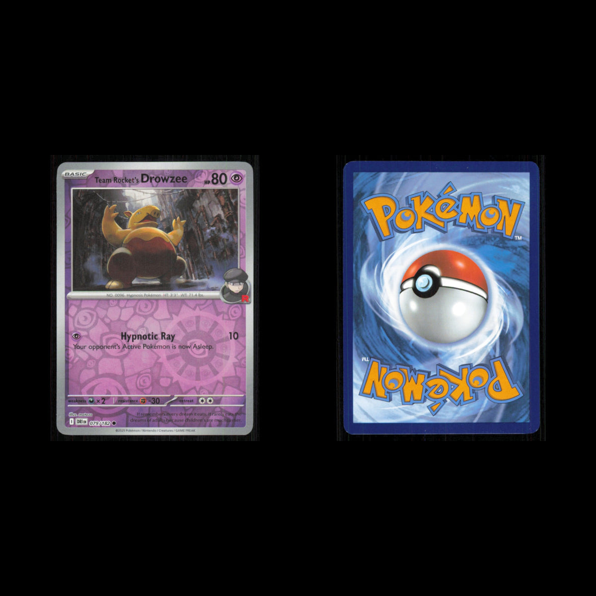 Team Rockets Drowzee #79 2025 Scarlet - Violet Series - Destined Rivals Common