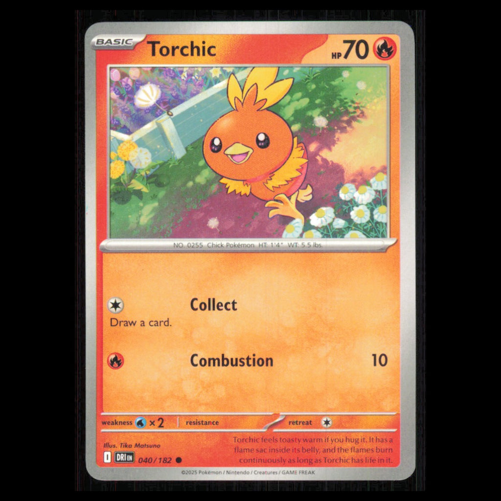 Torchic #40 2025 Scarlet - Violet Series - Destined Rivals Common Pokemon Card