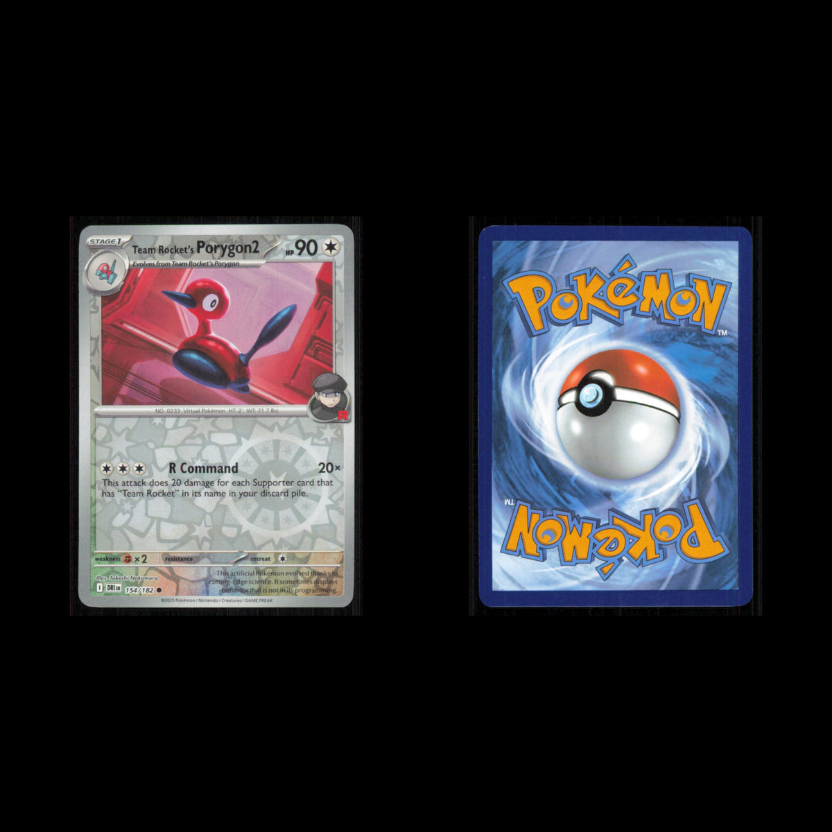 Team Rockets Porygon2 #154 2025 Scarlet - Violet Series - Destined Rivals Common