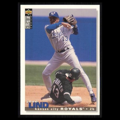 Jose Lind #454 1995 Upper Deck Collectors Choice Kansas City Royals Baseball MLB
