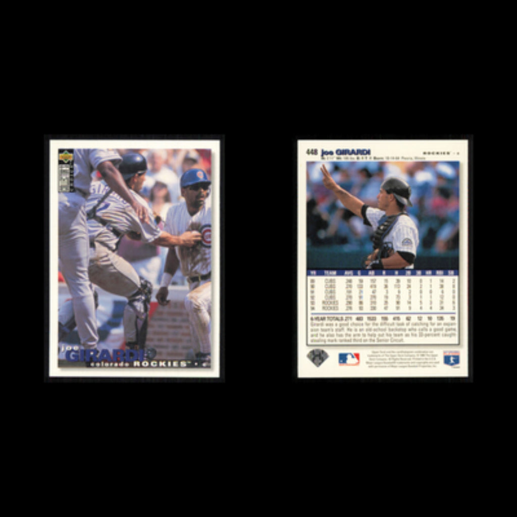 Joe Girardi #448 1995 Upper Deck Collectors Choice Colorado Rockies Baseball MLB