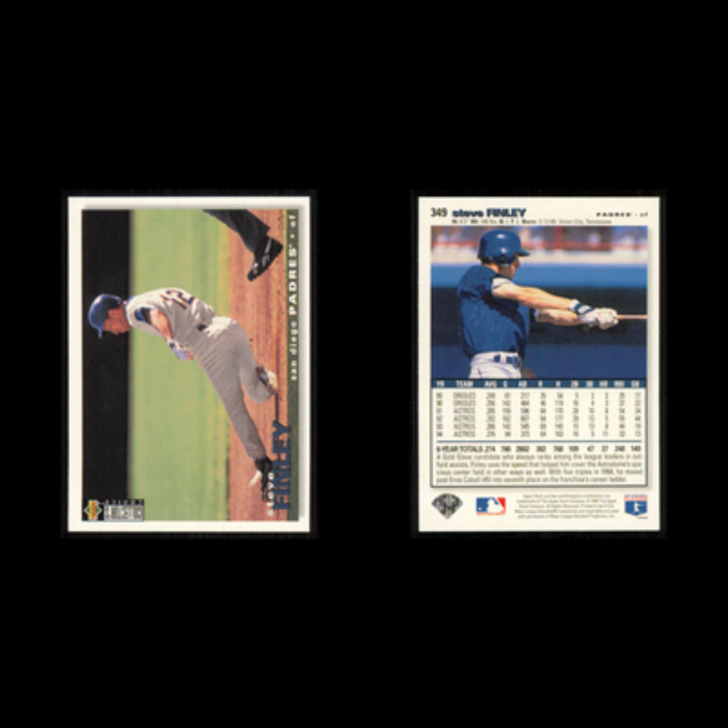 Steve Finley #349 1995 Upper Deck Collectors Choice San Diego Padres Baseball NM