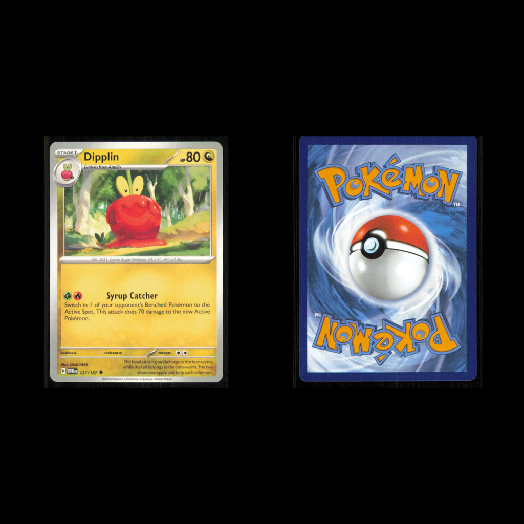 Dipplin #127 2024 Scarlet - Violet Series - Twilight Masquerade Uncommon Pokemon