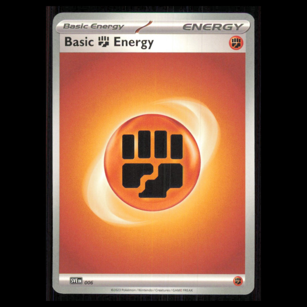 Basic Fighting Energy #6 2024 Scarlet - Violet Series - Twilight Masquerade Card