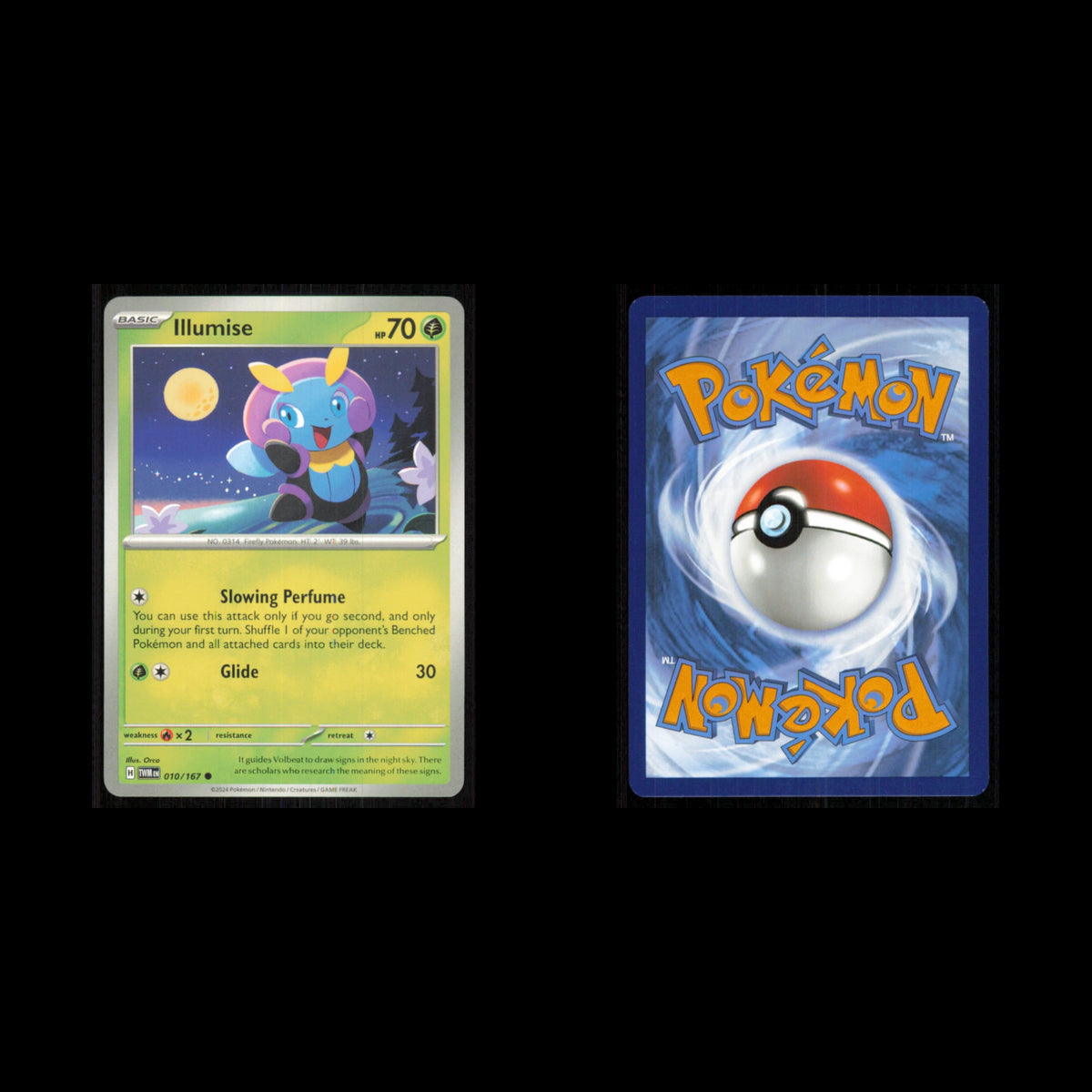 Illumise #10 2024 Scarlet - Violet Series - Twilight Masquerade Common Pokemon