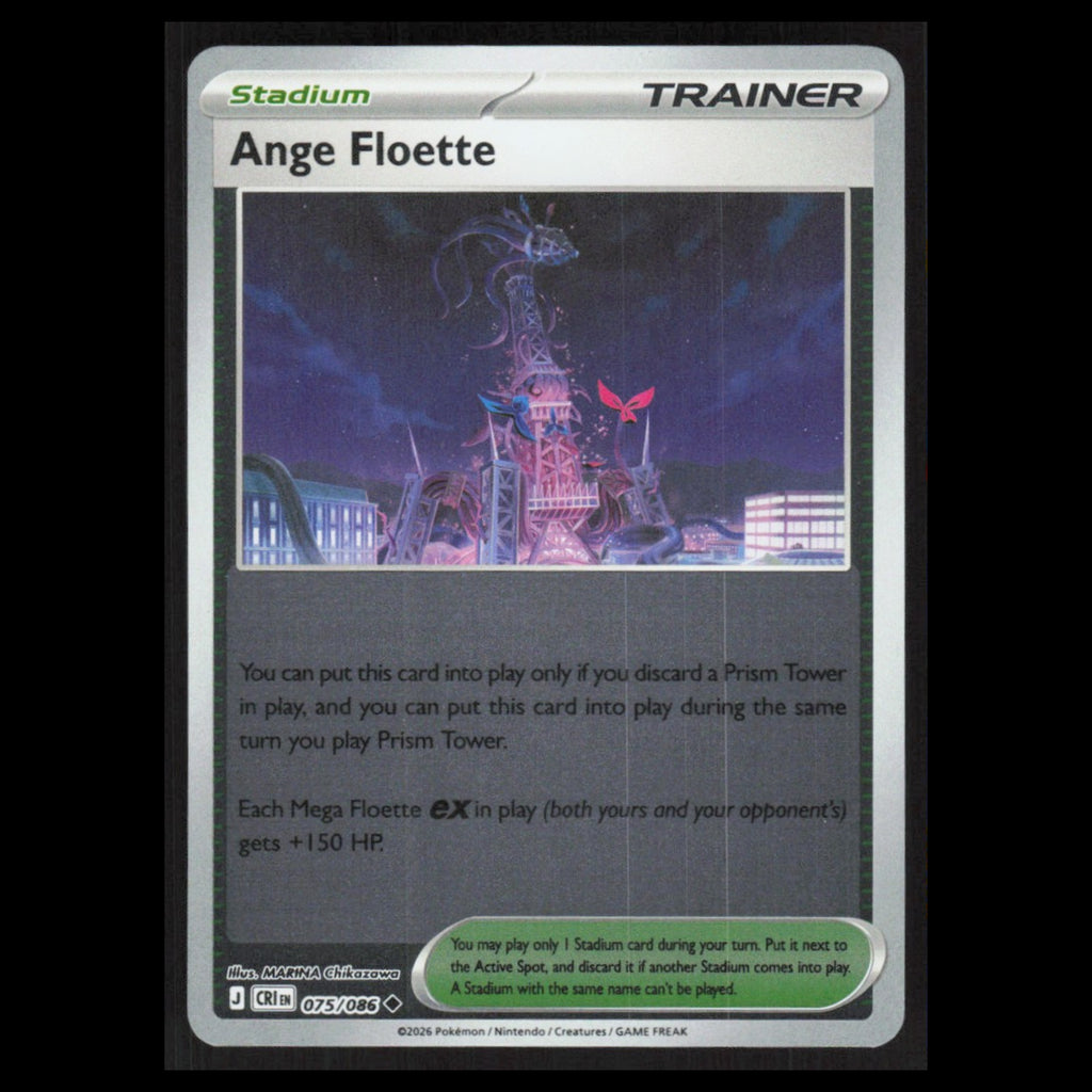 Ange Floette #075/086 2026 Mega Evolutions Chaos Rising holo Pokemon Card NM
