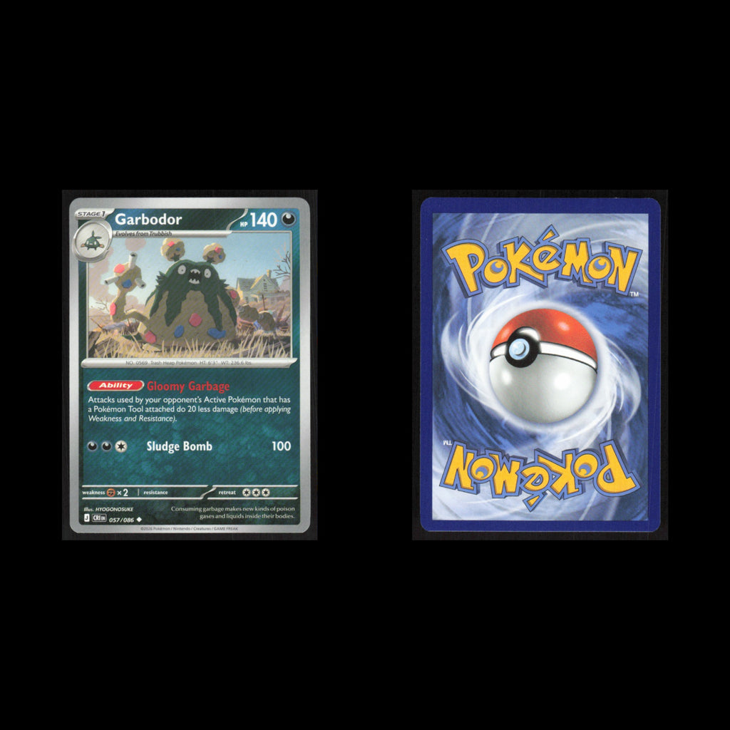 Garbodor #057/086 2026 Mega Evolutions Chaos Rising Pokemon Card NM