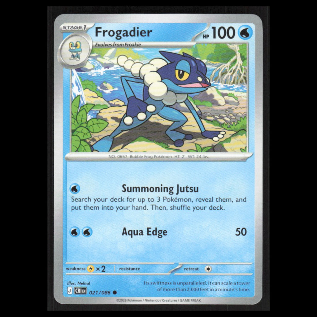 Froakie #21 2026 Mega Evolutions Chaos Rising Pokemon Card NM