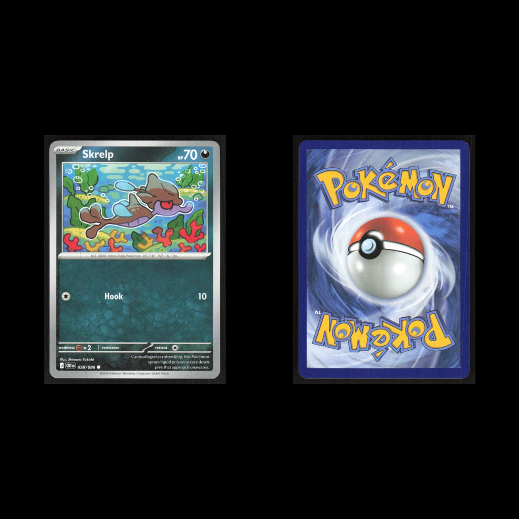 Skrelp #058/086 2026 Mega Evolutions Chaos Rising Pokemon Card NM