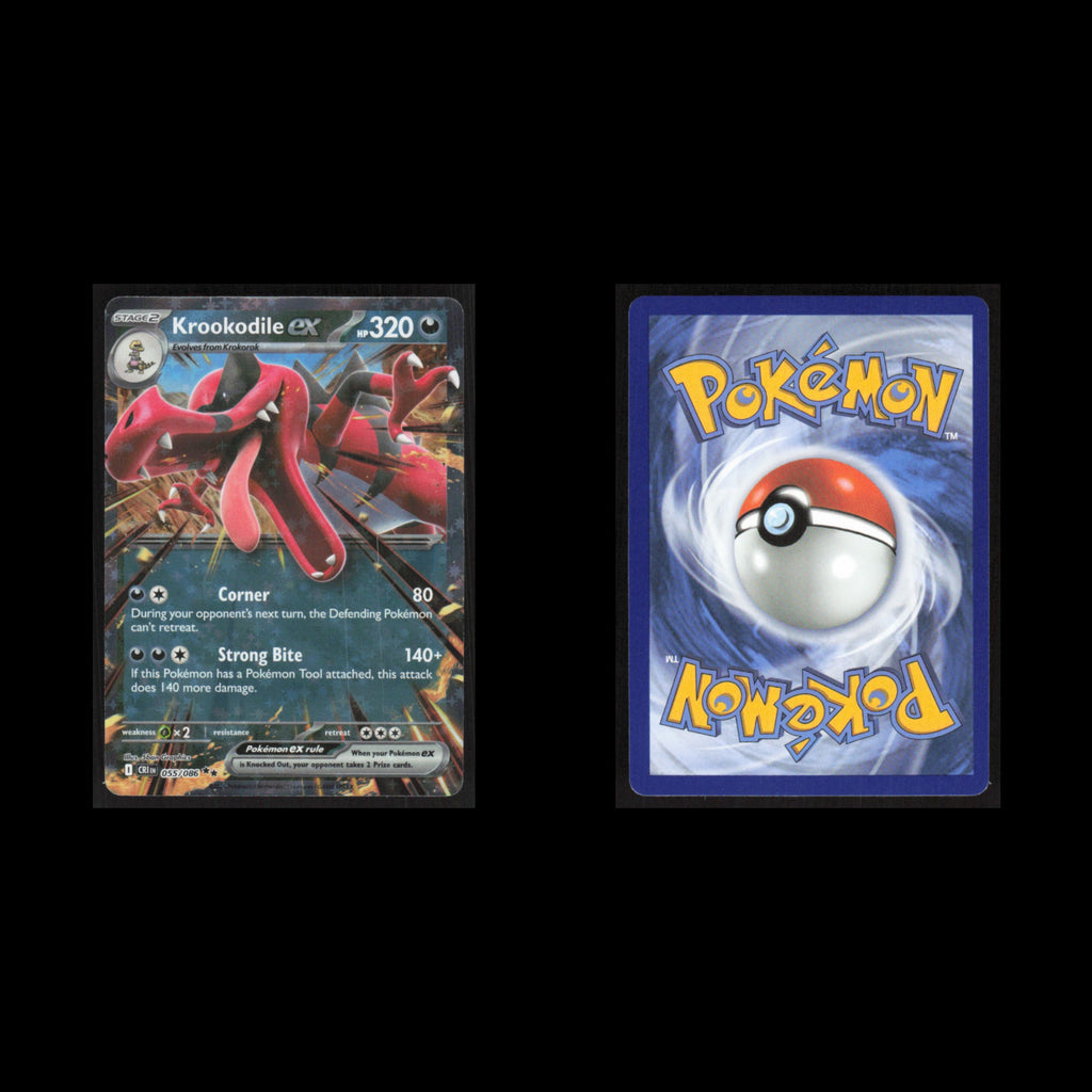 Krookodile ex #055/086 2026 Mega Evolutions Chaos Rising Pokemon Card NM