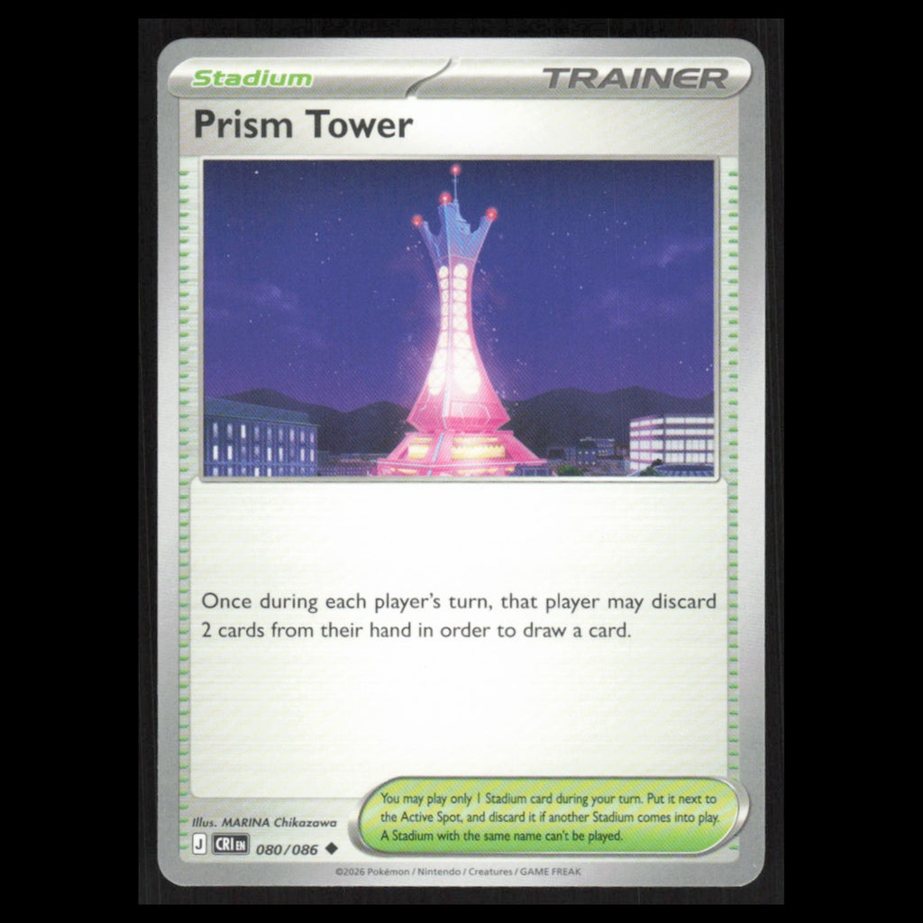 Prism Tower - 080/086 #080/086 2026 Mega Evolutions Chaos Rising Pokemon Card NM