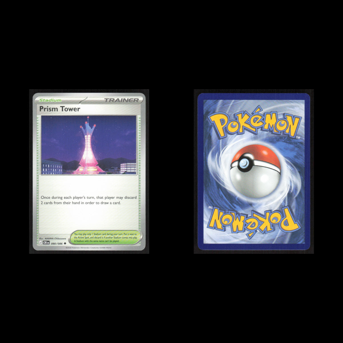 Prism Tower - 080/086 #080/086 2026 Mega Evolutions Chaos Rising Pokemon Card NM