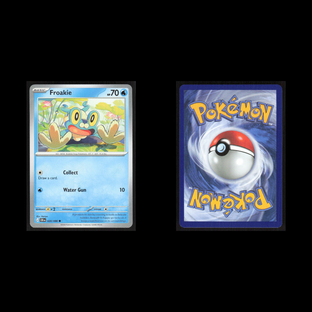 Froakie #020/086 2026 Mega Evolutions Chaos Rising Pokemon Card NM