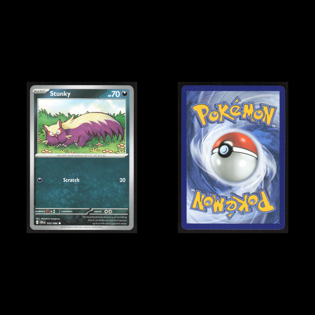 Stunky #053/086 2026 Mega Evolutions Chaos Rising Pokemon Card NM