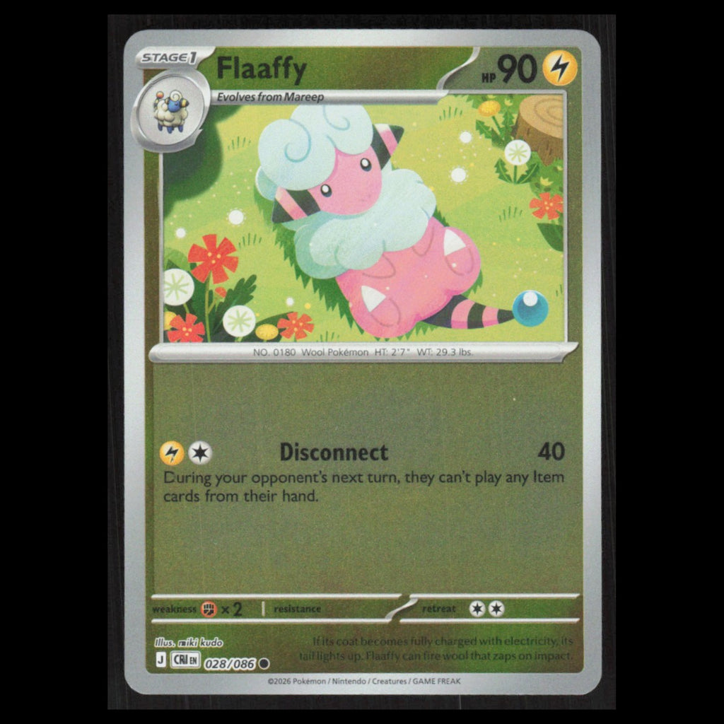 Flaaffy #28 2026 Mega Evolutions Chaos Rising Pokemon Card NM
