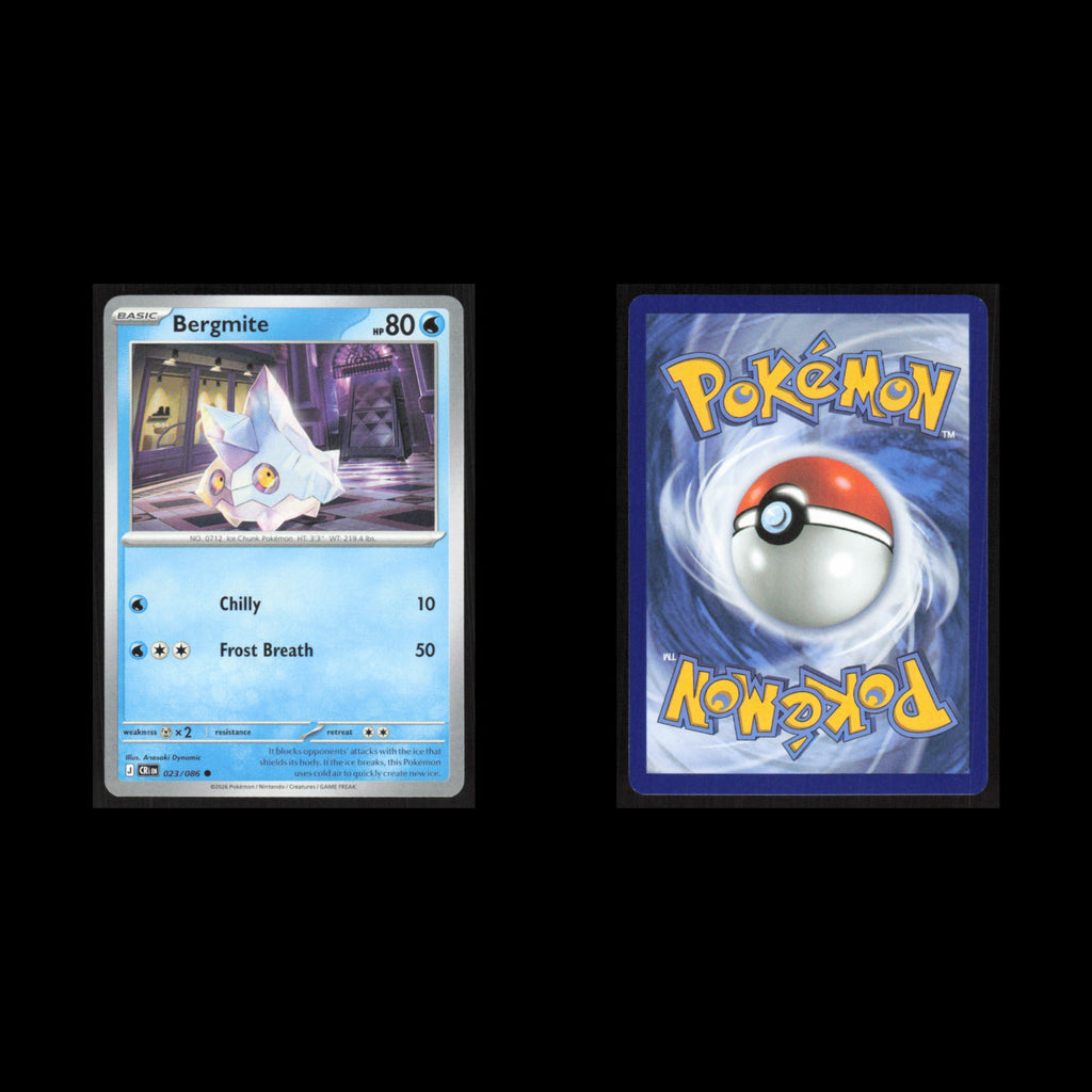 Bergmite #023/086 2026 Mega Evolutions Chaos Rising Pokemon Card NM