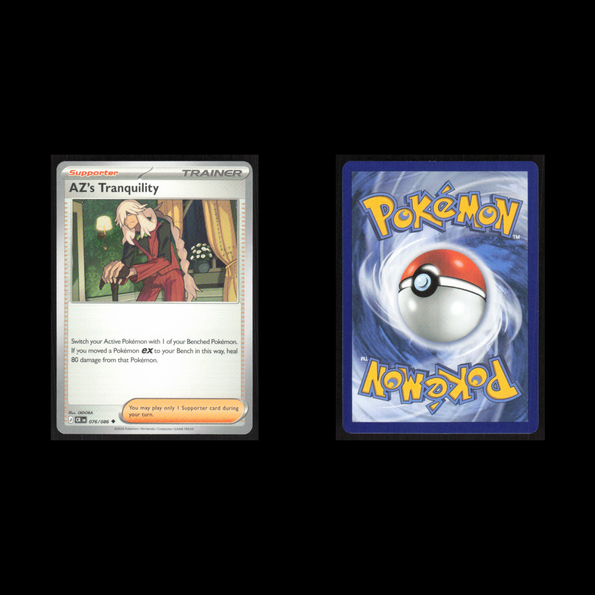 AZs Tranquility - 076/086 #076/086 2026 Mega Evolutions Chaos Rising Pokemon NM