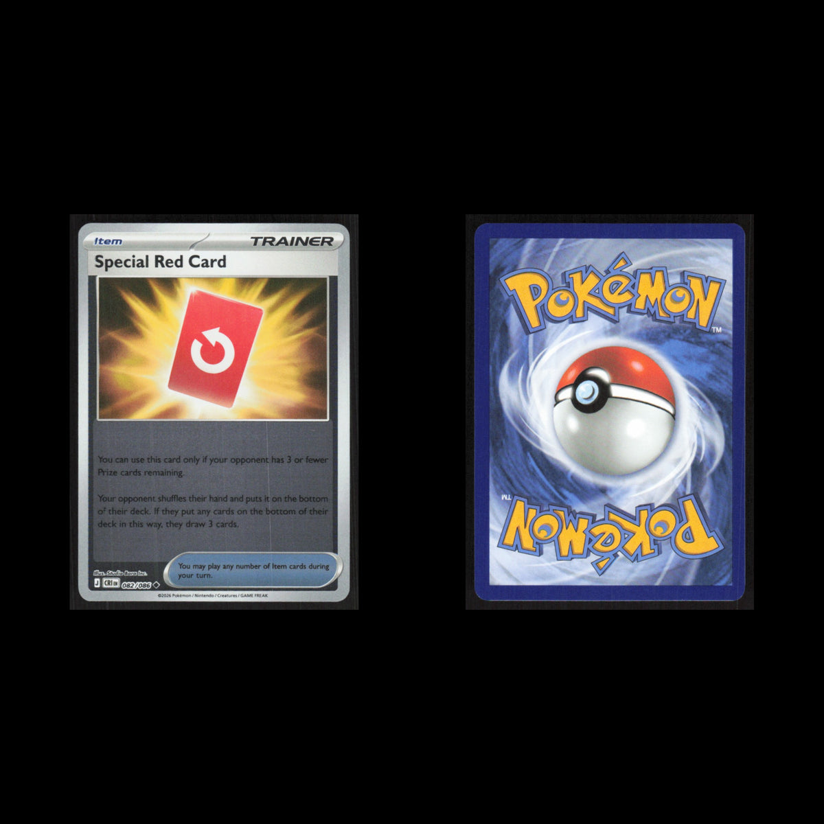 Special Red Card - 082/086 #082/086 2026 Mega Evolutions Chaos Rising holo Card