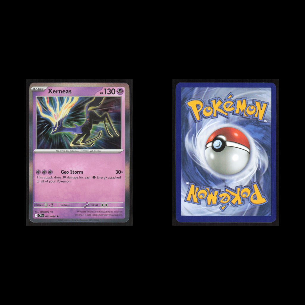 Xerneas - 042/086 #042/086 2026 Mega Evolutions Chaos Rising Pokemon Card NM