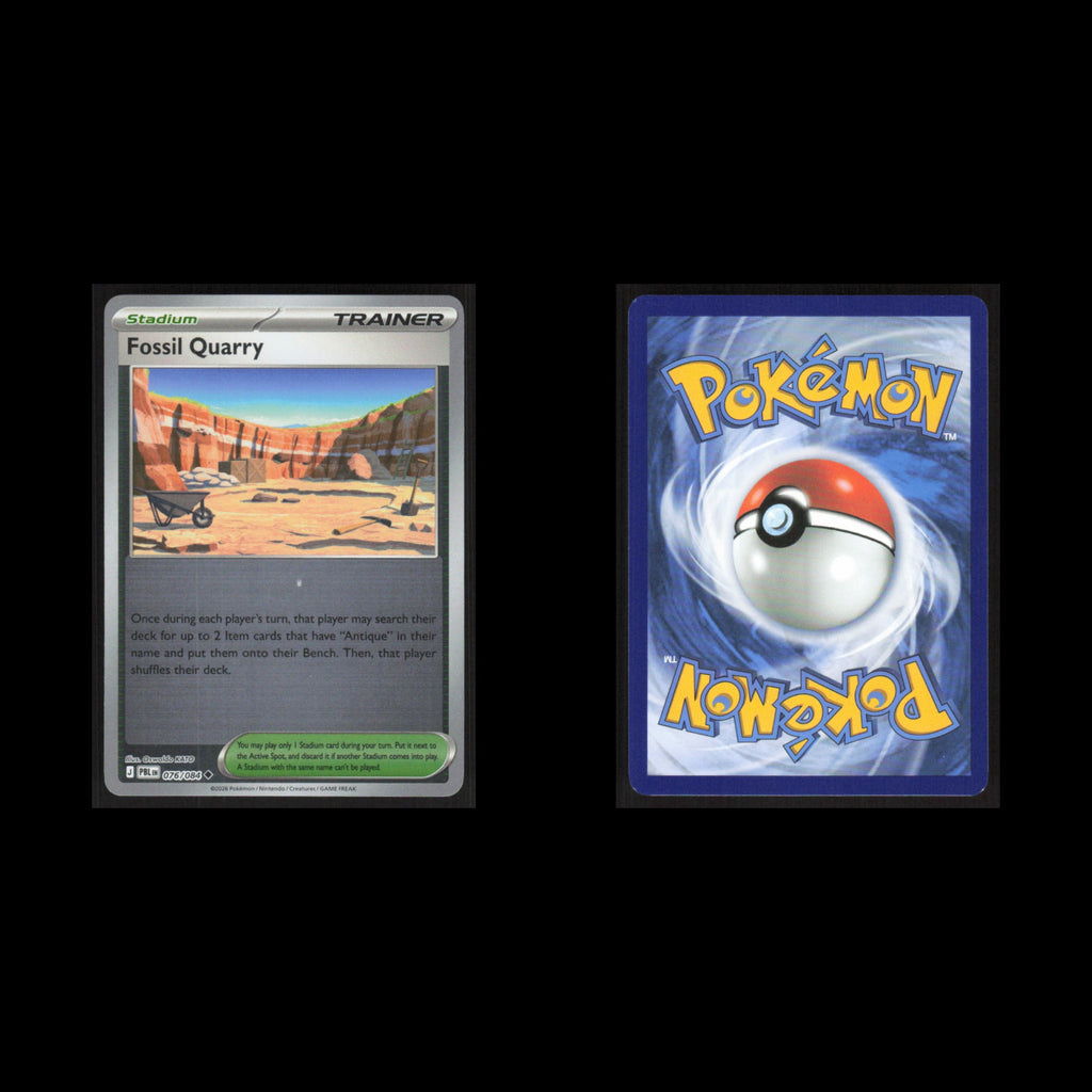 Fossil Quarry Holo #076/084 2026 Pokemon Mega Evolutions Pitch Black  NM
