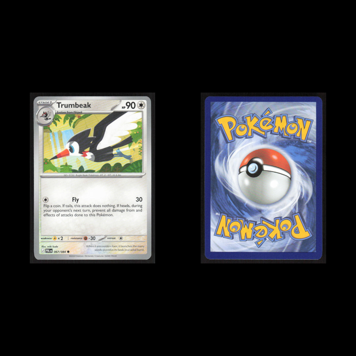 Trumbeak #067/084 2026 Pokemon Mega Evolutions Pitch Black  NM