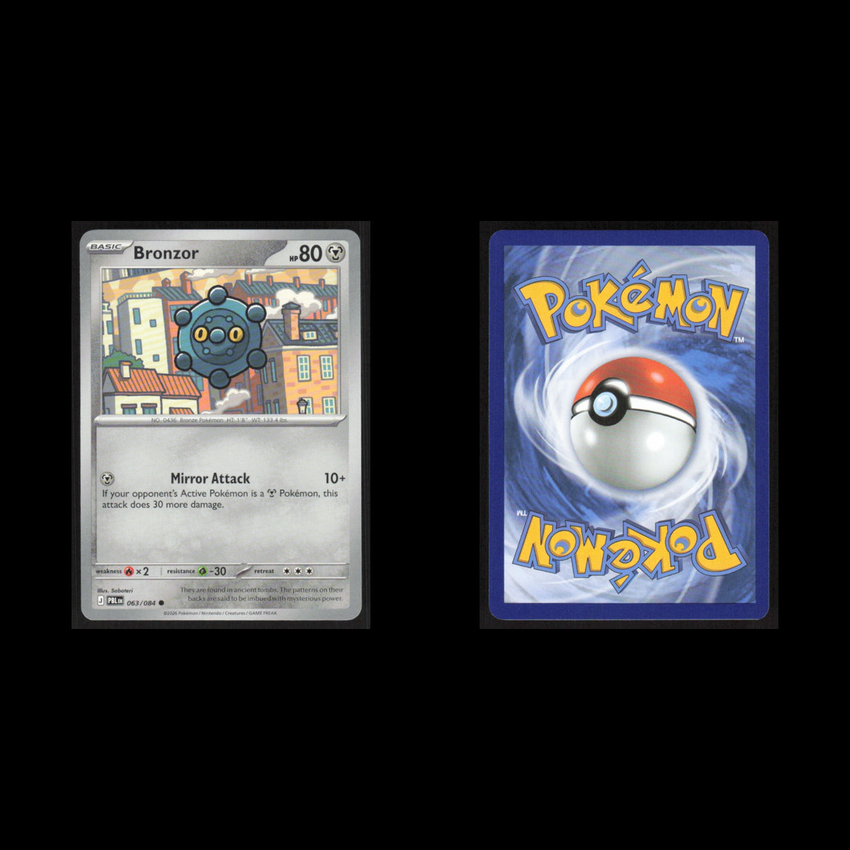 Bronzor #063/084 2026 Pokemon Mega Evolutions Pitch Black  NM
