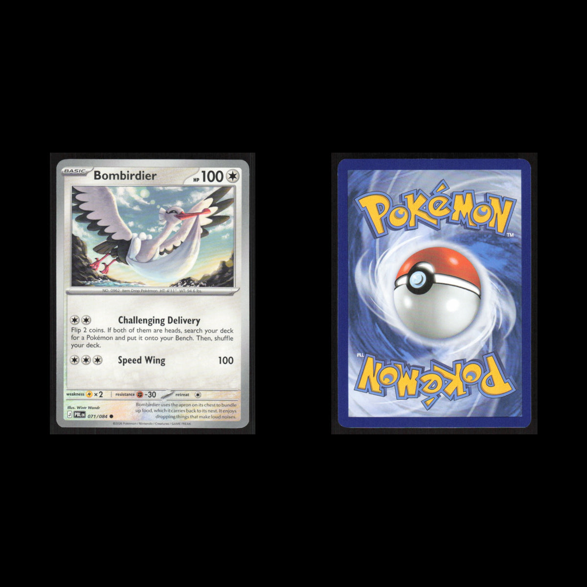 Bombirdier #071/084 2026 Pokemon Mega Evolutions Pitch Black  NM