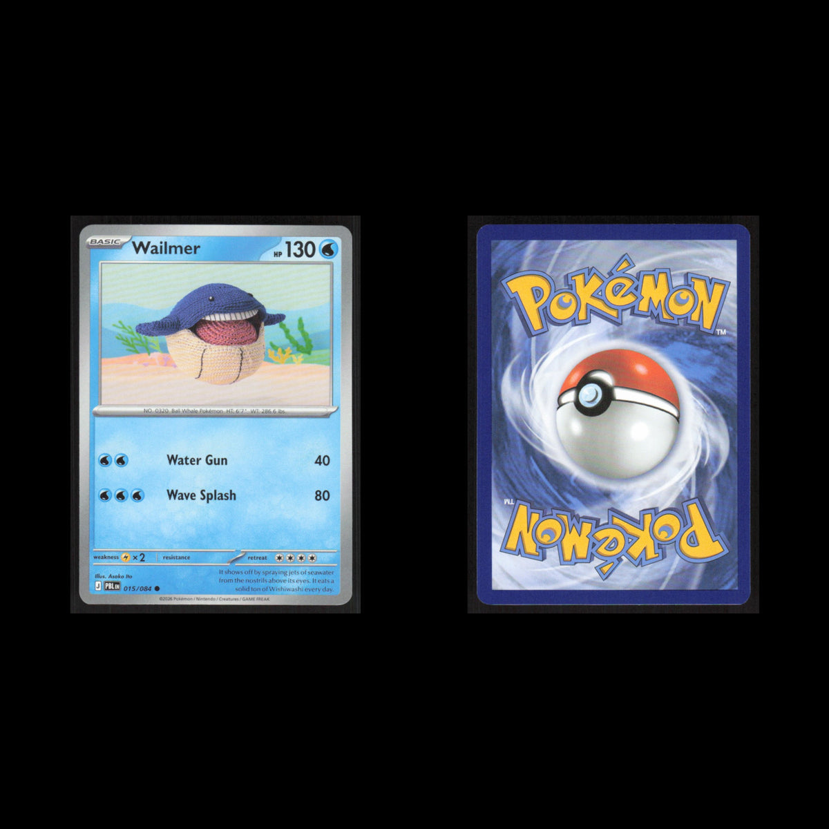 Wailmer #015/084 2026 Pokemon Mega Evolutions Pitch Black  NM
