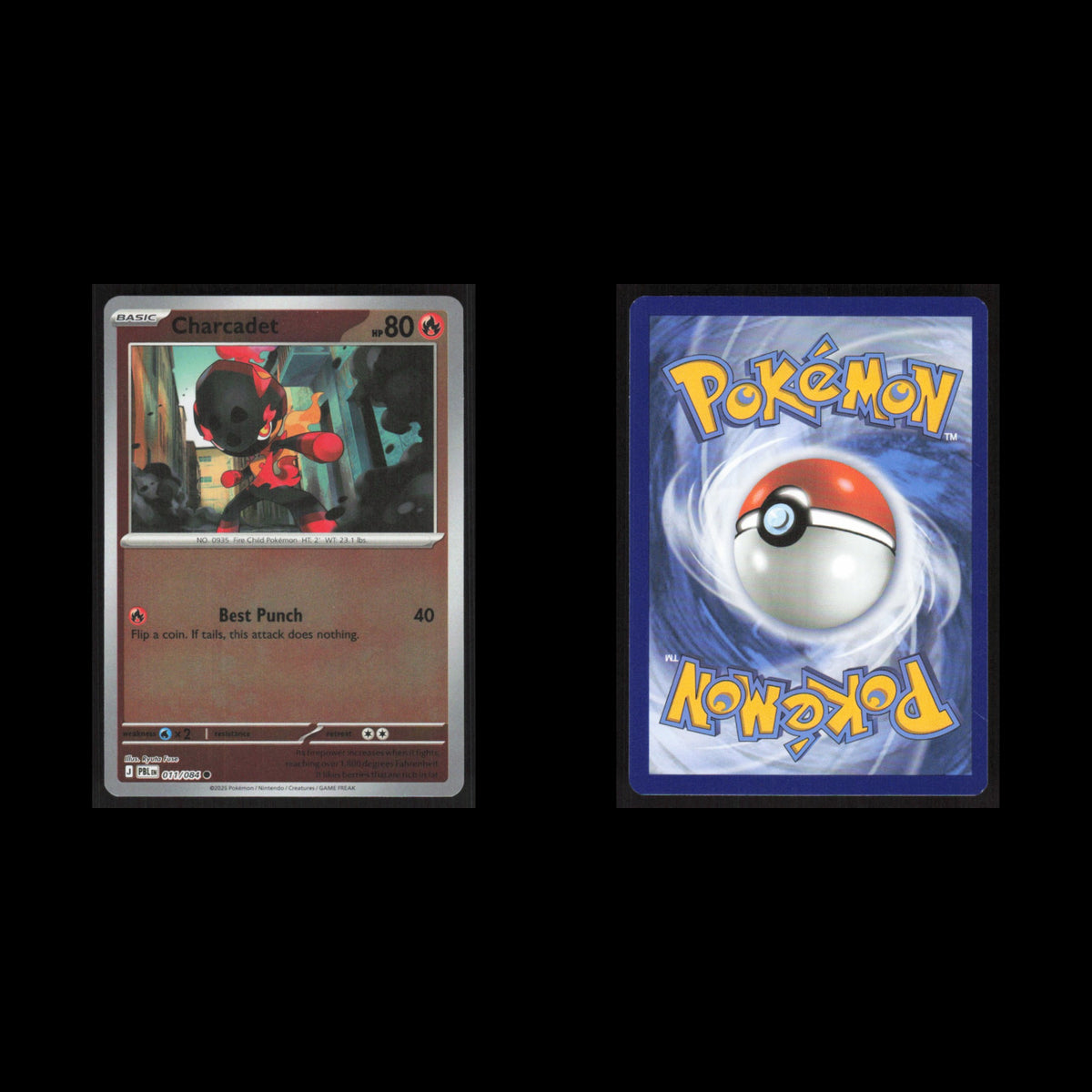 Charcadet Holo #011/084 2026 Pokemon Mega Evolutions Pitch Black  NM