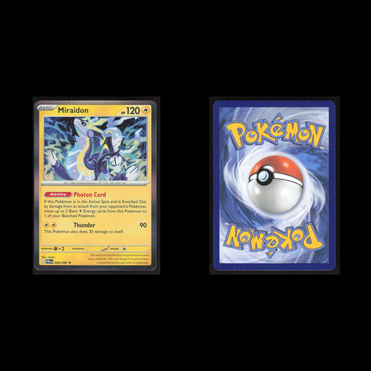 Miraidon #028/084 2026 Pokemon Mega Evolutions Pitch Black  NM