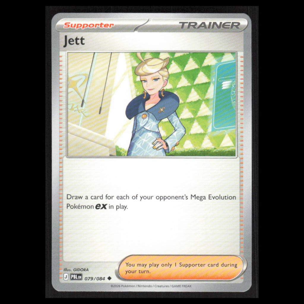 Jett #079/084 2026 Pokemon Mega Evolutions Pitch Black  NM