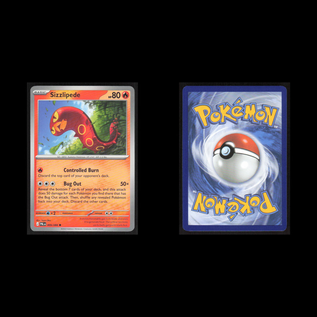 Sizzlipede #009/084 2026 Pokemon Mega Evolutions Pitch Black  NM