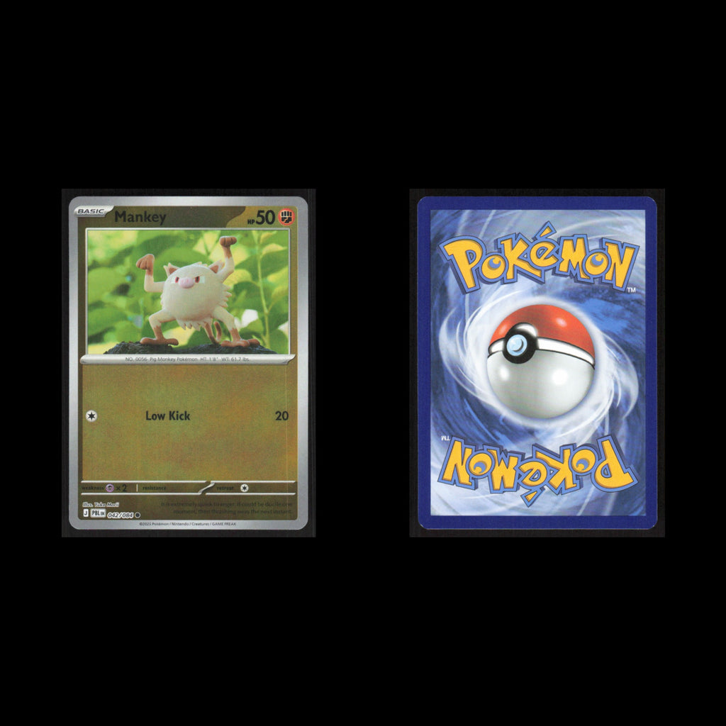 Mankey Holo #042/084 Pokemon Mega Evolutions Pitch Black  NM