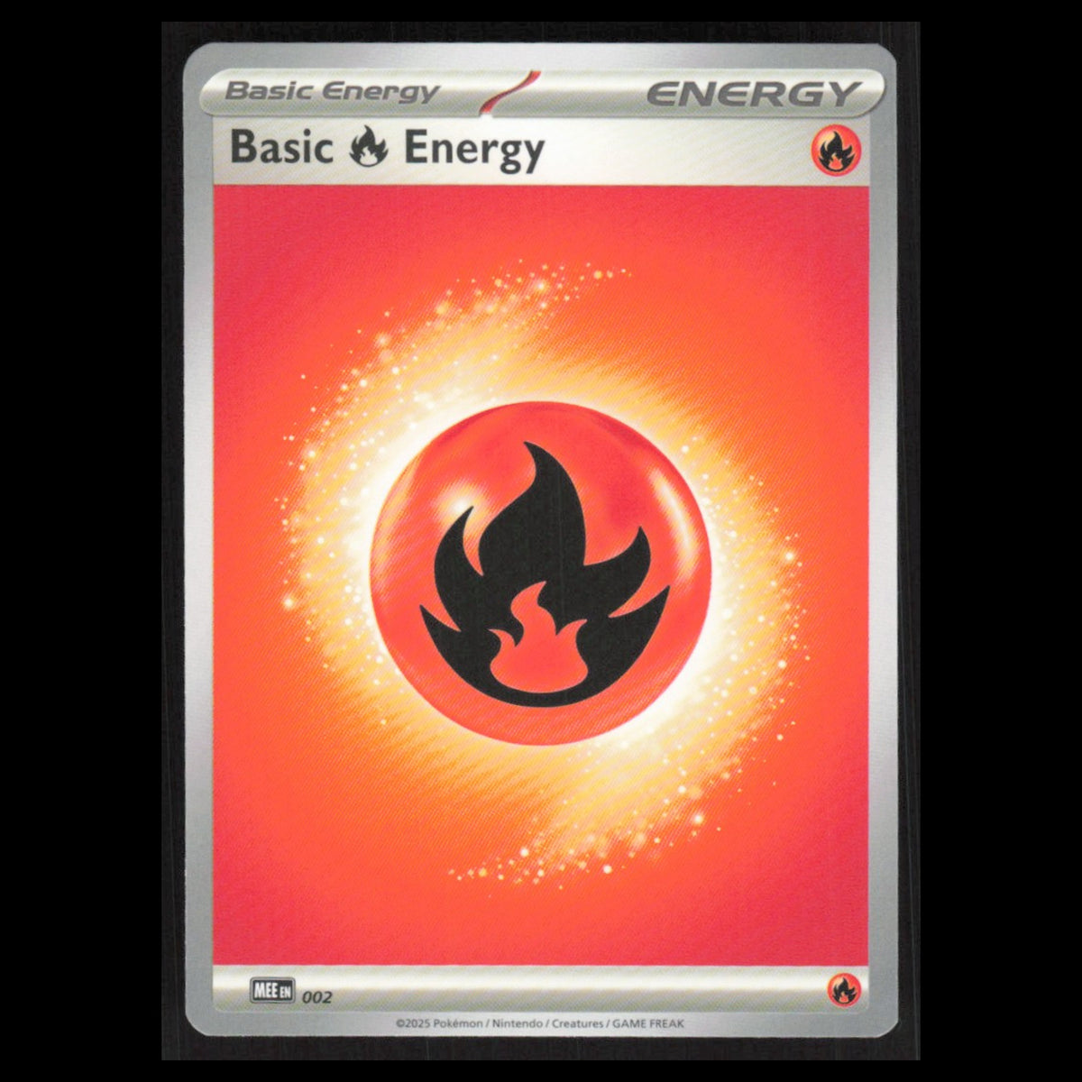 Basic Fire Energy #2 2026 Pokemon Mega Evolutions Pitch Black  NM