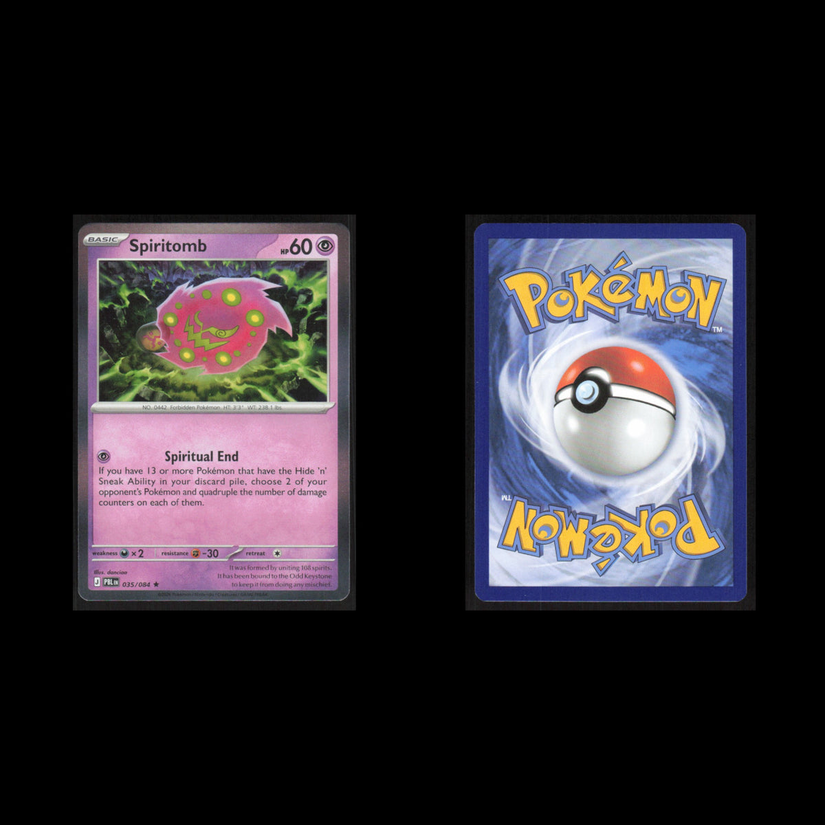 Spiritomb #035/084 2026 Pokemon Mega Evolutions Pitch Black