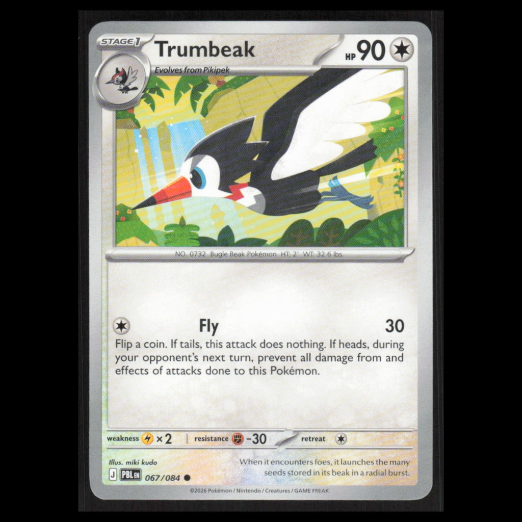 Trumbeak #067/084 2026 Pokemon Mega Evolutions Pitch Black NM