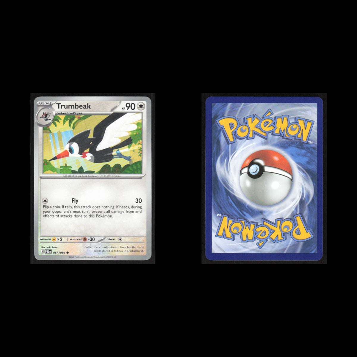 Trumbeak #067/084 2026 Pokemon Mega Evolutions Pitch Black NM
