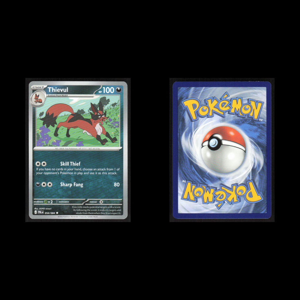 Thievul #054/084 2026 Pokemon Mega Evolutions Pitch Black  NM