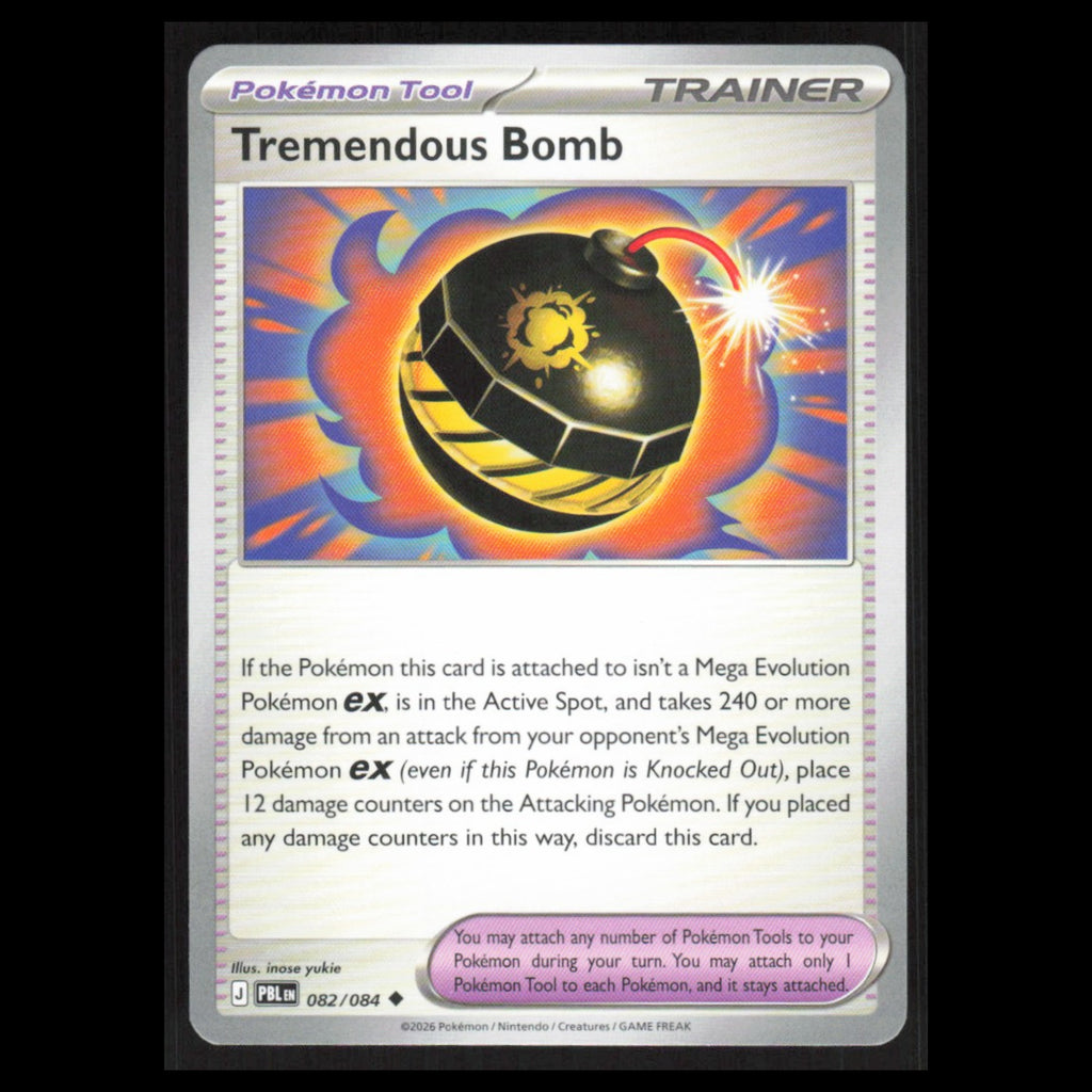Tremendous Bomb #082/084 2026 Pokemon Mega Evolutions Pitch Black NM
