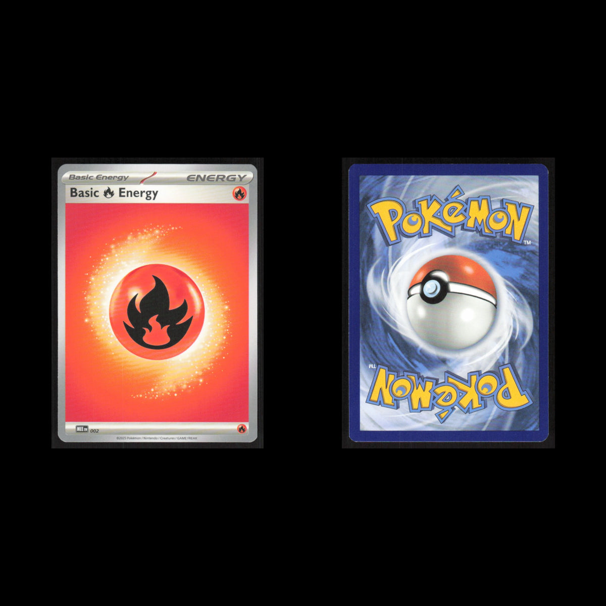 Basic Fire Energy #2 Pokemon Mega Evolutions Pitch Black  NM