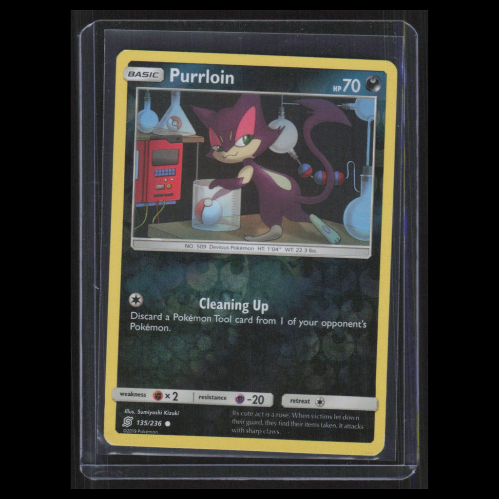 Purrloin #135/236 2019 Pokemon Common Pokemon Card NM