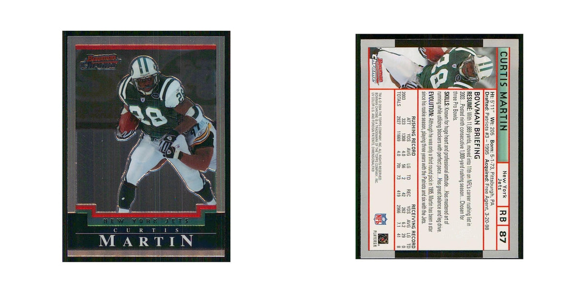 2004 Bowman Chrome Curtis Martin #87