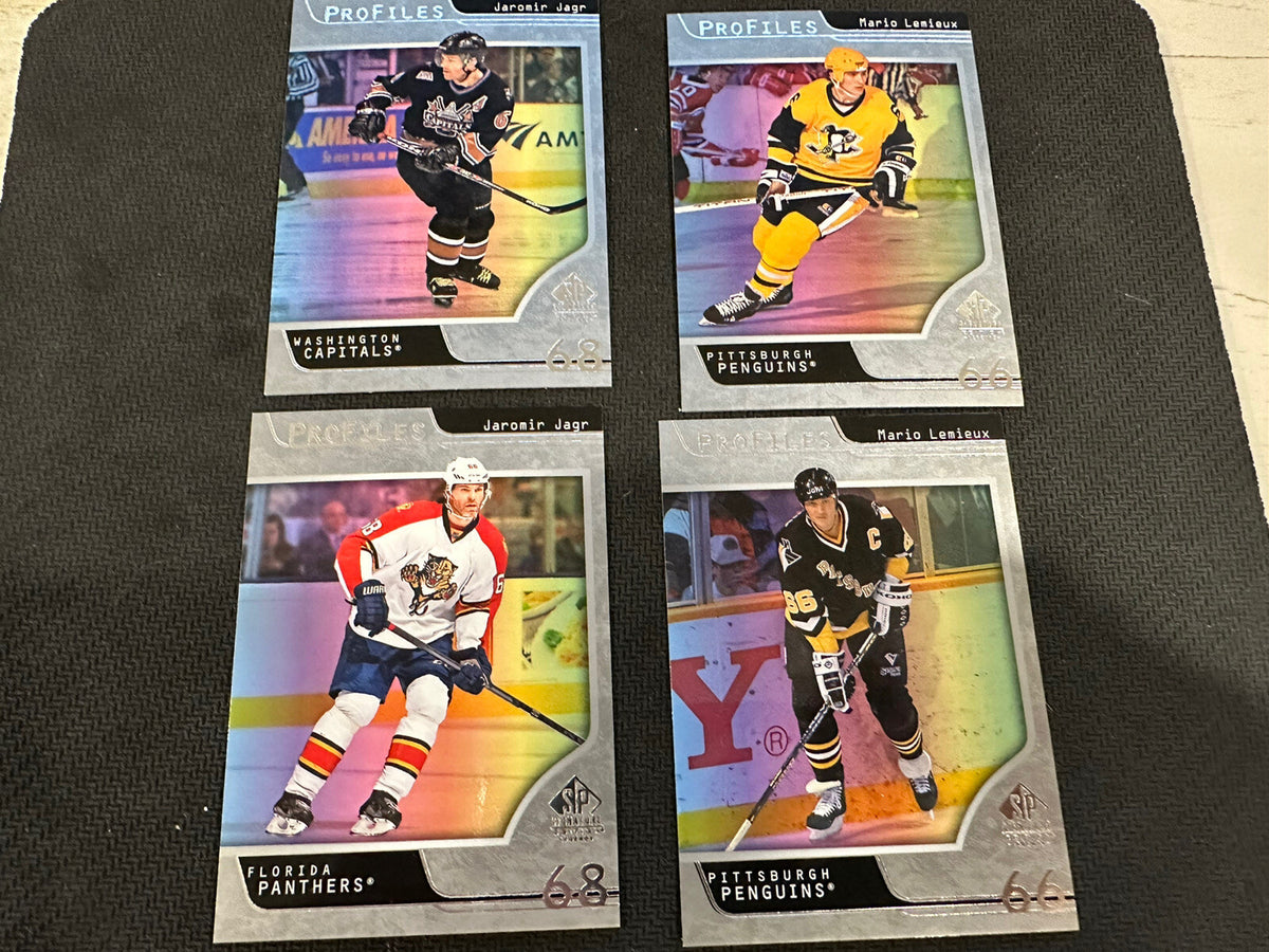 2020-21 SP Signature Legends Profiles Bounty Unscratched lot Lemieux Jagr
