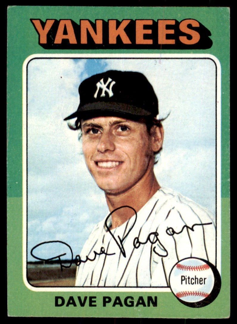 1975 TOPPS DAVE PAGAN ROOKIE NEW YORK YANKEES #648