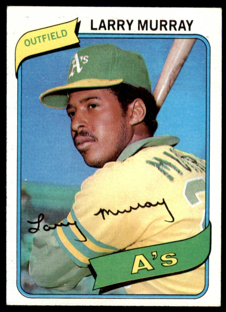 1980 TOPPS LARRY MURRAY ROOKIE OAKLAND ATHLETICS #284