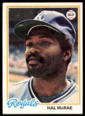 1978 TOPPS HAL MCRAE KANSAS CITY ROYALS #465
