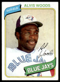 1980 TOPPS ALVIS WOODS TORONTO BLUE JAYS #444