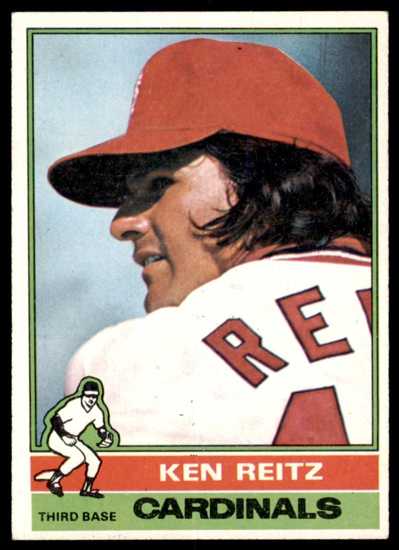 1976 TOPPS KEN REITZ ST. LOUIS CARDINALS #158