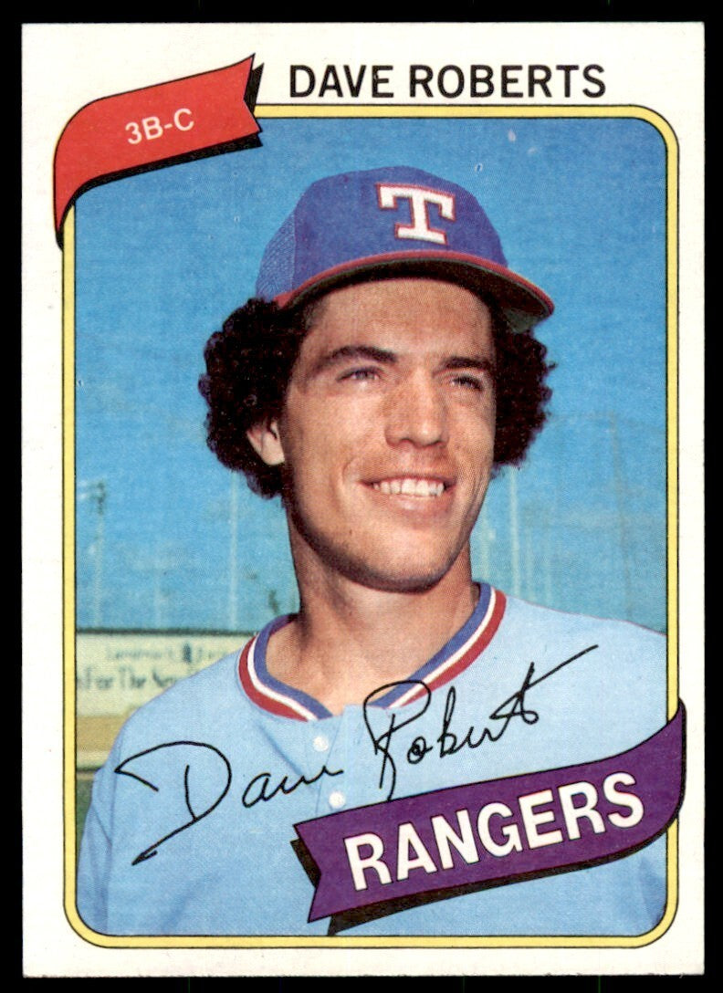 1980 TOPPS DAVE ROBERTS TEXAS RANGERS #93 .