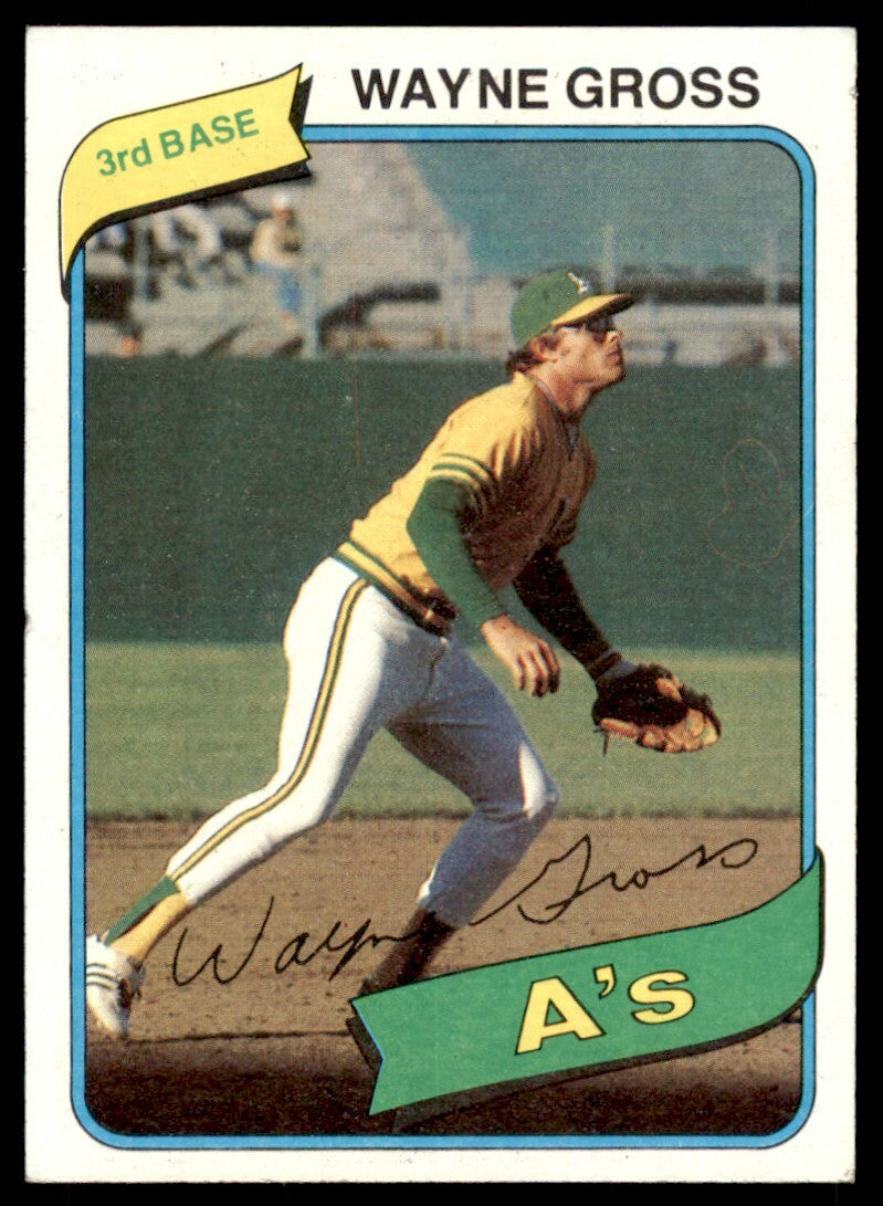 1980 TOPPS WAYNE GROSS OAKLAND ATHLETICS #363
